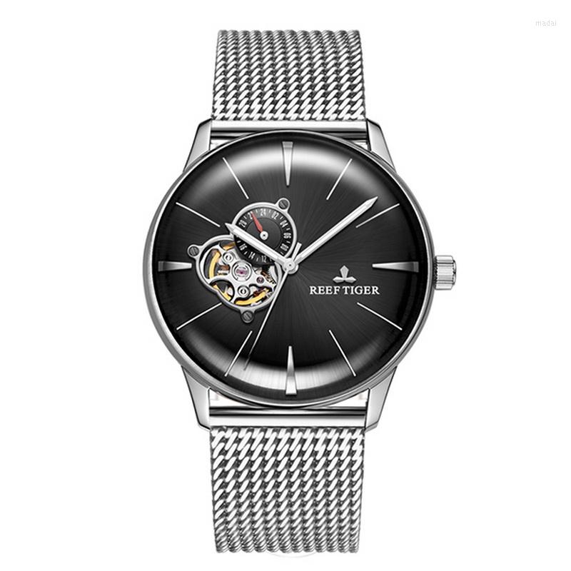 Wristwatches Reef Tiger Mens Automatic Watches Fashion Male Watch Ultrathin Mechanical Wristwatch Luminous Mesh Steel Strap Sapphire RGA8239, Mens watches 6
Wristwatches Reef Tiger Mens Automatic Watches Fashion Male Watch Ultrathin Mechanical Wristwatch Luminous Mesh Steel Strap Sapphire RGA8239, Mens watches 6