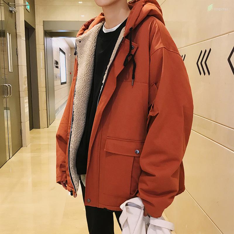 Men' Down Winter Jacket Men Warm Fashion Padded Lamb Fur Streetwear Loose Cotton Short Coat Mens Oversized Outerwear -XL, Gray
Men' Down Winter Jacket Men Warm Fashion Padded Lamb Fur Streetwear Loose Cotton Short Coat Mens Oversized Outerwear -XL, Gray