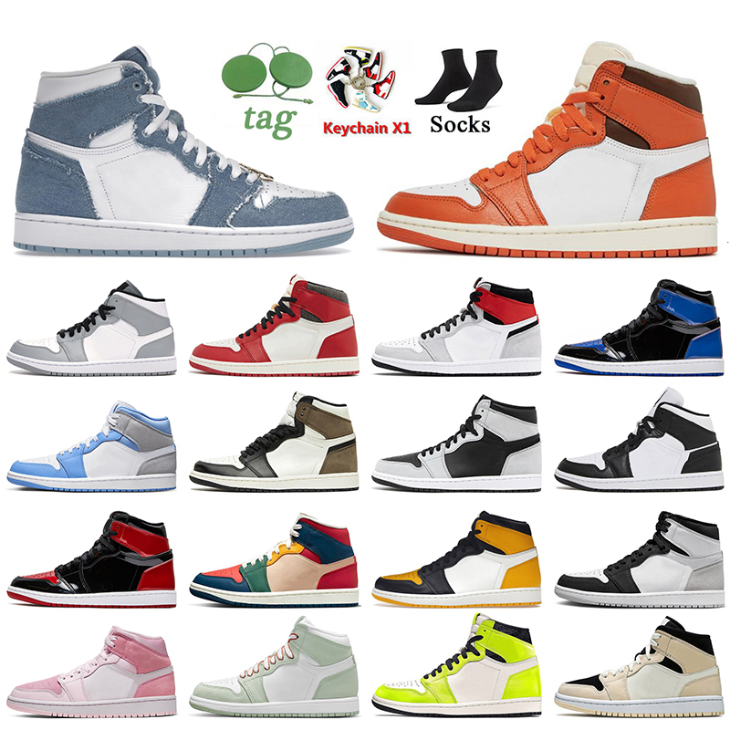 Women Mens Jumpman 1 Basketball Shoes Denim Starfish 1s High OG Lost and Found Mid Homage Patent Bred Yellow Toe Taxi Dark Mocha Heirloom Trainers Sports Sneakers, F13 gold toe 36-46
Women Mens Jumpman 1 Basketball Shoes Denim Starfish 1s High OG Lost and Found Mid Homage Patent Bred Yellow Toe Taxi Dark Mocha Heirloom Trainers Sports Sneakers, F13 gold toe 36-46