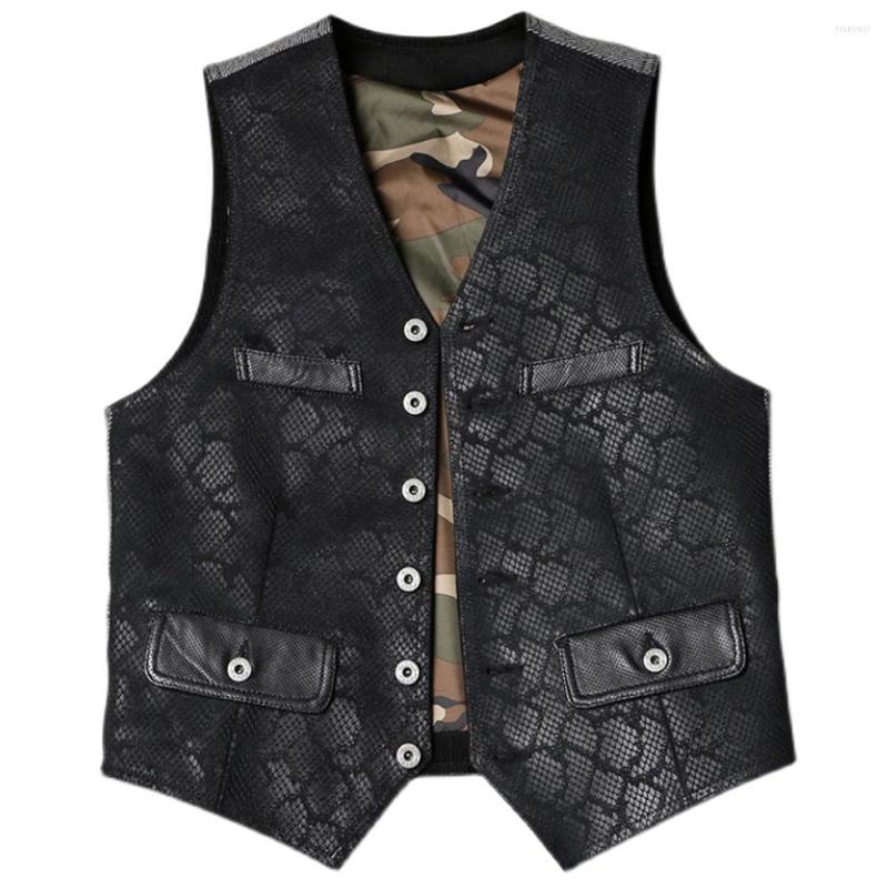 Men's Vests Sleeveless Dress Suit Vest Waistcoat Serpentine Mens Weskit Genuine Leather Cowhide Blazer Coats Summer, Picture shown
Men's Vests Sleeveless Dress Suit Vest Waistcoat Serpentine Mens Weskit Genuine Leather Cowhide Blazer Coats Summer, Picture shown