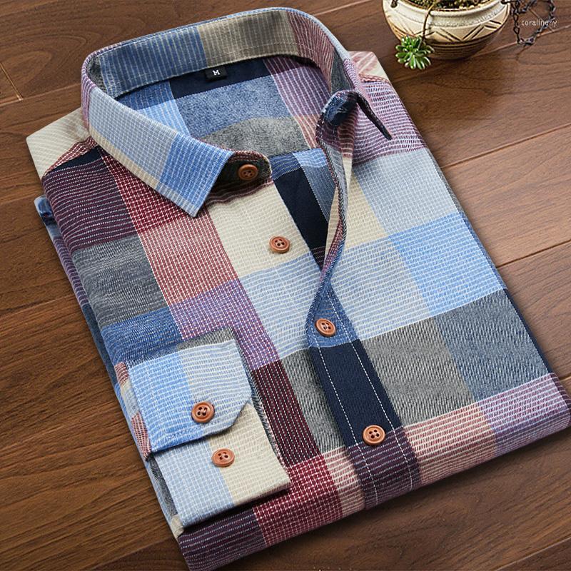 Men's Casual Shirts Designer Colorful Plaid Men Shirt Fashion Trend Turn-Down Collar, Picture shown
Men's Casual Shirts Designer Colorful Plaid Men Shirt Fashion Trend Turn-Down Collar, Picture shown