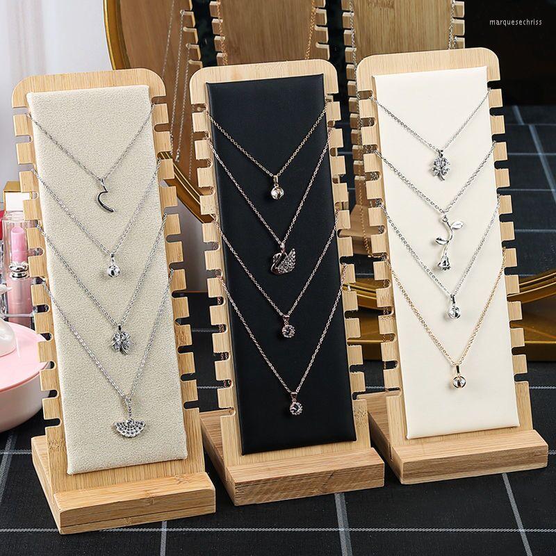Jewelry Pouches Bamboo Display Stand Necklace Wooden Multiple Easel Showcase Holder For Necklac
Jewelry Pouches Bamboo Display Stand Necklace Wooden Multiple Easel Showcase Holder For Necklac