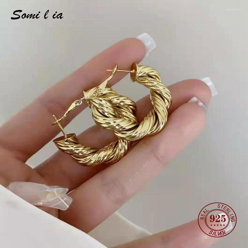Hoop Earrings Somilia Fashion Women Gypsophila 18K Yellow Gold 30mm Earring Collection S925 Sterling Silver Jewelry
Hoop Earrings Somilia Fashion Women Gypsophila 18K Yellow Gold 30mm Earring Collection S925 Sterling Silver Jewelry