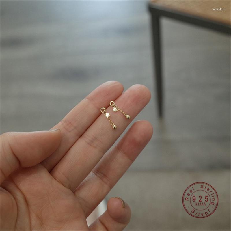 Stud Earrings HI MAN 925 Sterling Silver Star Beads Tassel Women 14K Gold Plated Small Fresh Elegant Jewelry Wholesale
Stud Earrings HI MAN 925 Sterling Silver Star Beads Tassel Women 14K Gold Plated Small Fresh Elegant Jewelry Wholesale