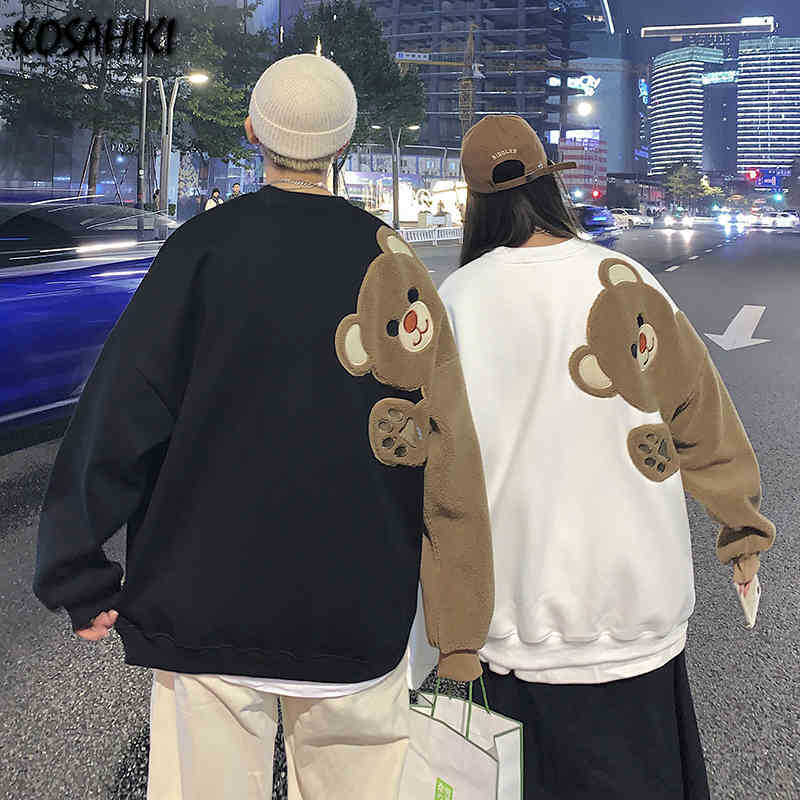 hoodieKosahiki Cute Bear Patch Crew Neck Sweatshirt Women 2021 Spring Autumn New Hoodies Couple Unisex Korean Streetwear, White
hoodieKosahiki Cute Bear Patch Crew Neck Sweatshirt Women 2021 Spring Autumn New Hoodies Couple Unisex Korean Streetwear, White