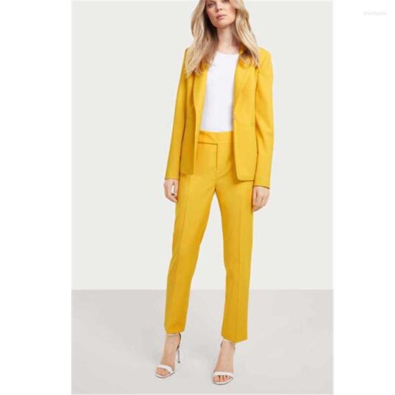 Women's Two Piece Pants Business Pant Suits For Women Plus Size Yellow Custom Made Ladies Pantsuit Blazer Work Wedding Party, Picture style
Women's Two Piece Pants Business Pant Suits For Women Plus Size Yellow Custom Made Ladies Pantsuit Blazer Work Wedding Party, Picture style