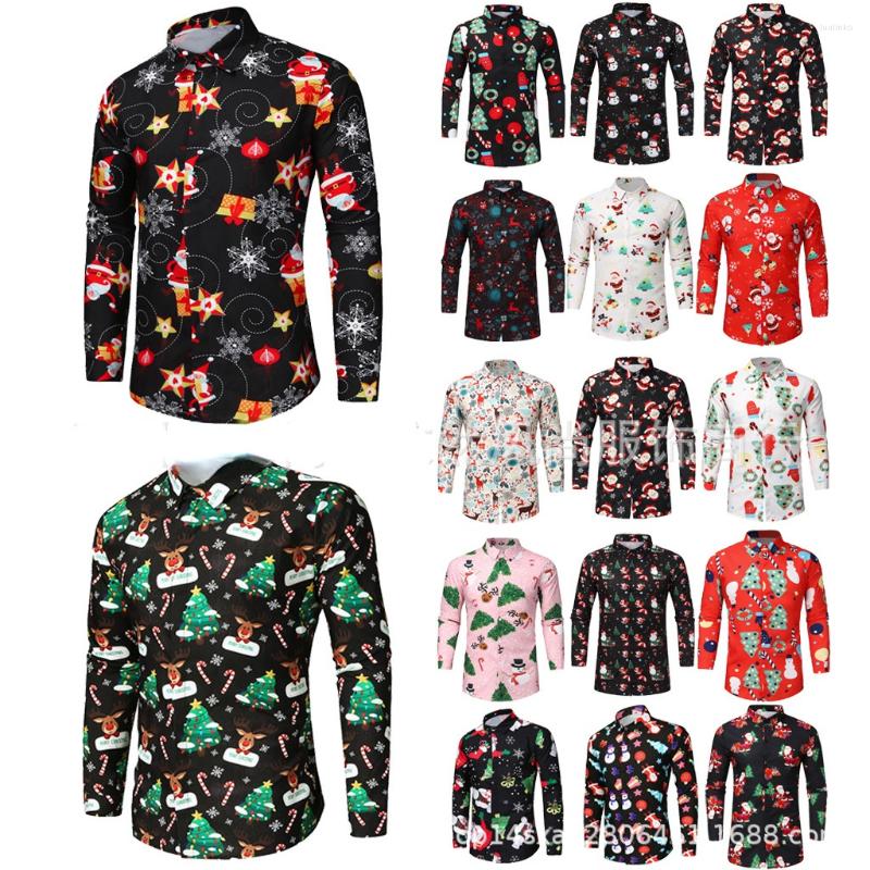 Men' Casual Shirts 2022 -selling Men' Santa 3D Printed Shirt Long Sleeve Fashion 18 Color Christmas Gift Autumn, 20
Men' Casual Shirts 2022 -selling Men' Santa 3D Printed Shirt Long Sleeve Fashion 18 Color Christmas Gift Autumn, 20