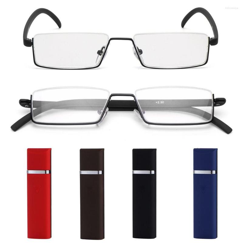 Sunglasses Portable Reading Glasses With Case Retro TR90 Half Frame Anti Eyestrain Presbyopia Eyeglasses Spring Hinge Readers 10-40x
Sunglasses Portable Reading Glasses With Case Retro TR90 Half Frame Anti Eyestrain Presbyopia Eyeglasses Spring Hinge Readers 10-40x