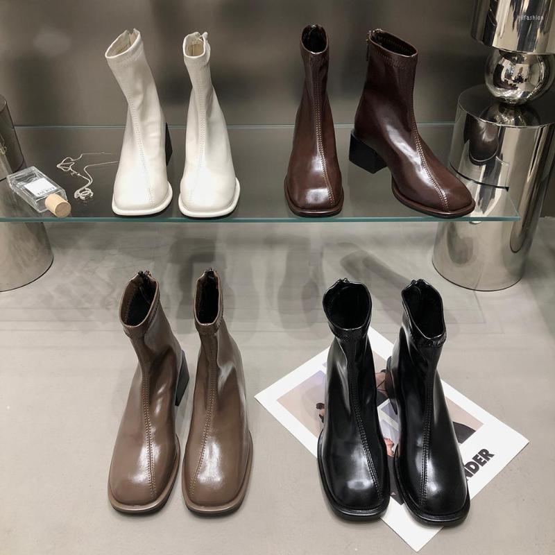 Boots Round Toe Women Ankle Fashion 2022 Arrivals Winter Short Stretch Shoes Woman Square Mid Heels Black Brown Khaki White
Boots Round Toe Women Ankle Fashion 2022 Arrivals Winter Short Stretch Shoes Woman Square Mid Heels Black Brown Khaki White