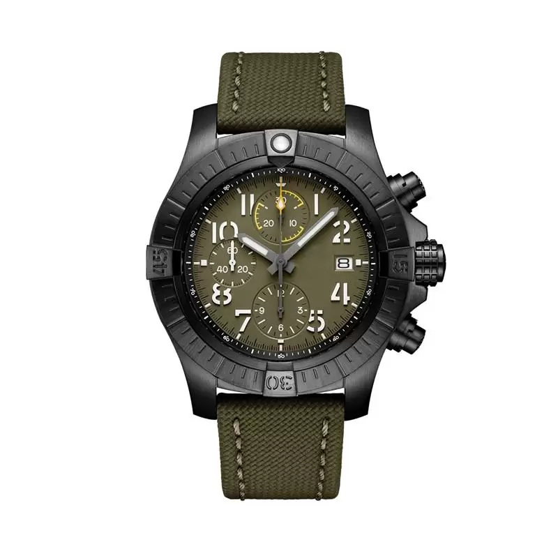 Mens Watch Full Black Case Green Dial Canvas Leather New Super Men Watches Quartz Chronograph Stainless Steel Sapphire Crystal, 1piece(random color)
Mens Watch Full Black Case Green Dial Canvas Leather New Super Men Watches Quartz Chronograph Stainless Steel Sapphire Crystal, 1piece(random color)