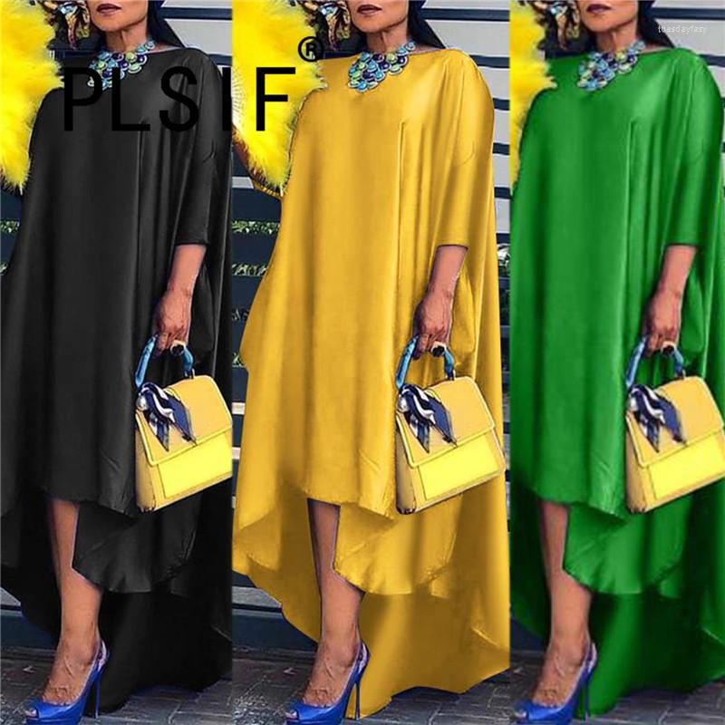Casual Dresses Women Bat Sleeve Loose Irregular Pullover Skirt Street Fashion Solid Color Dress Autumn, Black
Casual Dresses Women Bat Sleeve Loose Irregular Pullover Skirt Street Fashion Solid Color Dress Autumn, Black