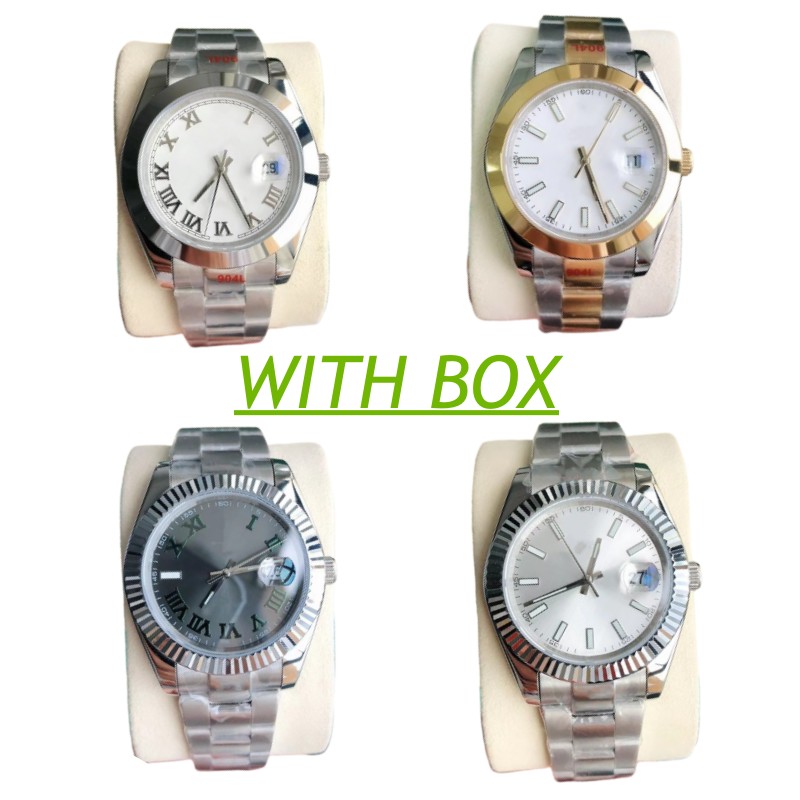 18 Styles Mens Watch 36mm 41mm Automatic Mechanical Movement Stainless Steel 904L Case Watchband Watches Sapphire Glass Wristwatches Super Quality, Tool
18 Styles Mens Watch 36mm 41mm Automatic Mechanical Movement Stainless Steel 904L Case Watchband Watches Sapphire Glass Wristwatches Super Quality, Tool