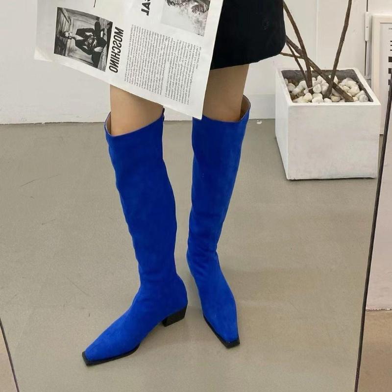 Boots Square Toe Women Over The Knee Flock Black/Blue/Beige Back Zipper Flat Low Heels Sock Botas Dress Shoes Winter Autumn 39
Boots Square Toe Women Over The Knee Flock Black/Blue/Beige Back Zipper Flat Low Heels Sock Botas Dress Shoes Winter Autumn 39
