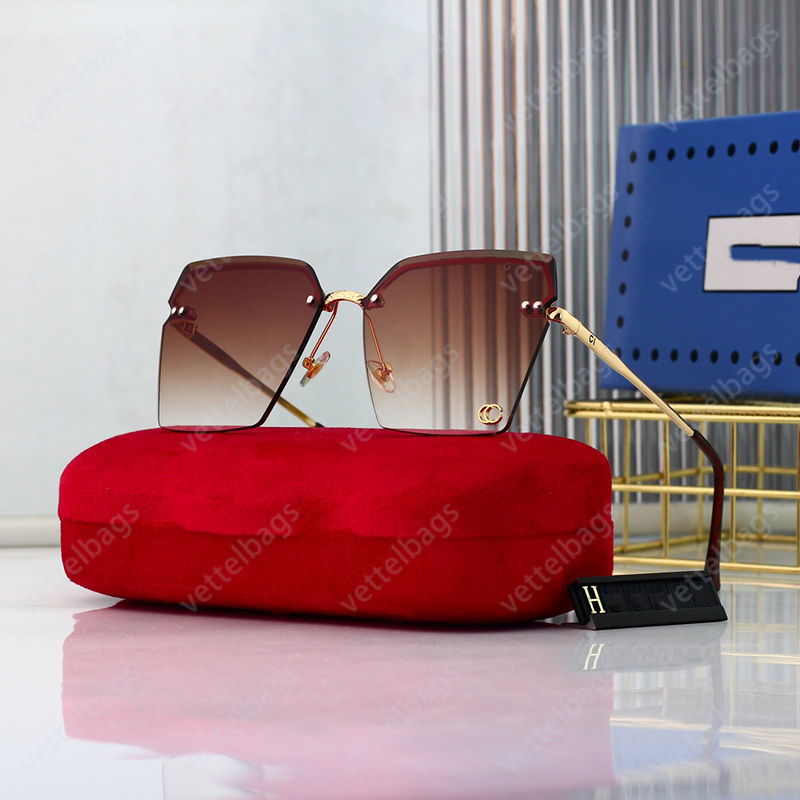 Fashion Designer Sunglasses Frameless Sunglass Goggle Driving Glasses Classic Eyeglasses Outdoor Square Eyeglass Metal 6 Colors Lenses UV400 Lens High-Quality
Fashion Designer Sunglasses Frameless Sunglass Goggle Driving Glasses Classic Eyeglasses Outdoor Square Eyeglass Metal 6 Colors Lenses UV400 Lens High-Quality