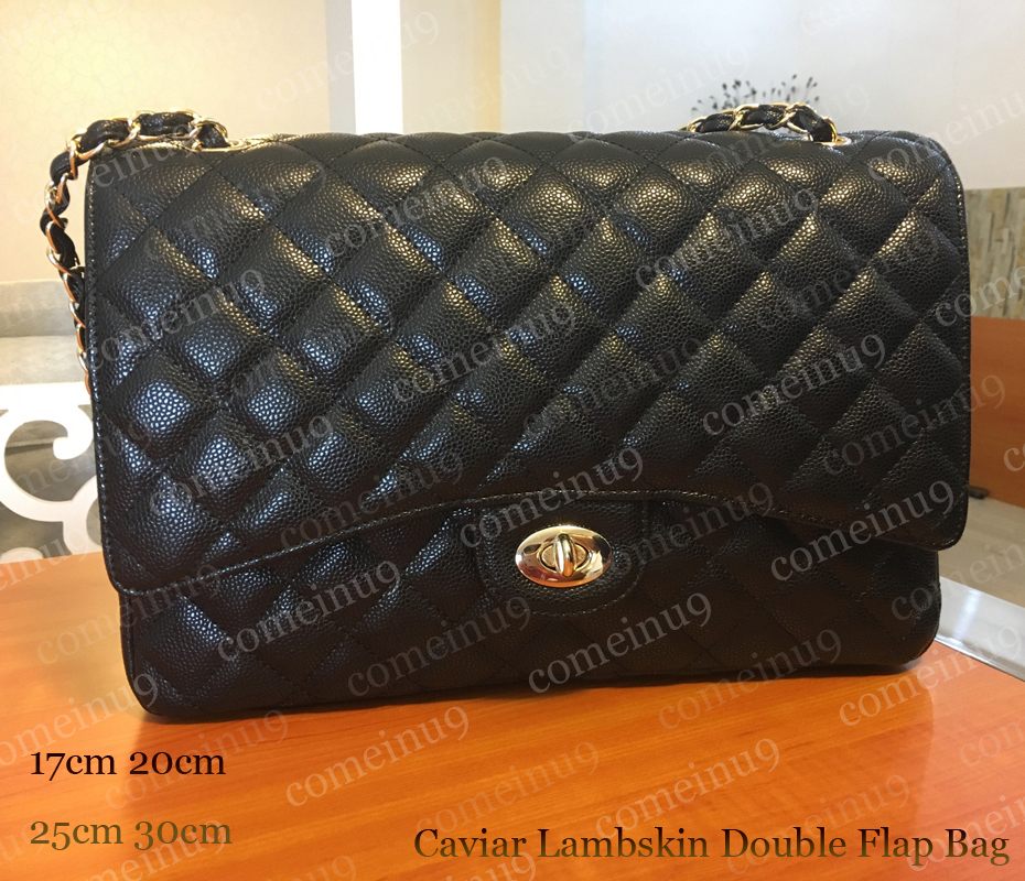 Designer Handbags Women's Double Flap Bag with Gold Silver Hardware Classic Lambskin Quilted Chain Shoulder Bags 25cm Fashon Caviar Leather Crossbody Purse 30cm, Red caviar
Designer Handbags Women's Double Flap Bag with Gold Silver Hardware Classic Lambskin Quilted Chain Shoulder Bags 25cm Fashon Caviar Leather Crossbody Purse 30cm, Red caviar