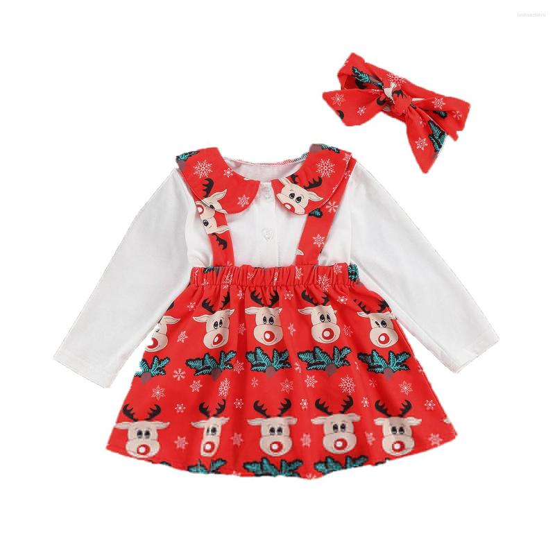 Clothing Sets 3Pcs Children Christmas Outfits Lapel Long-Sleeves Top Cartoon Elk Suspenders Skirt Hairband Suit Kids Baby Girls 1-6Y, Picture shown
Clothing Sets 3Pcs Children Christmas Outfits Lapel Long-Sleeves Top Cartoon Elk Suspenders Skirt Hairband Suit Kids Baby Girls 1-6Y, Picture shown