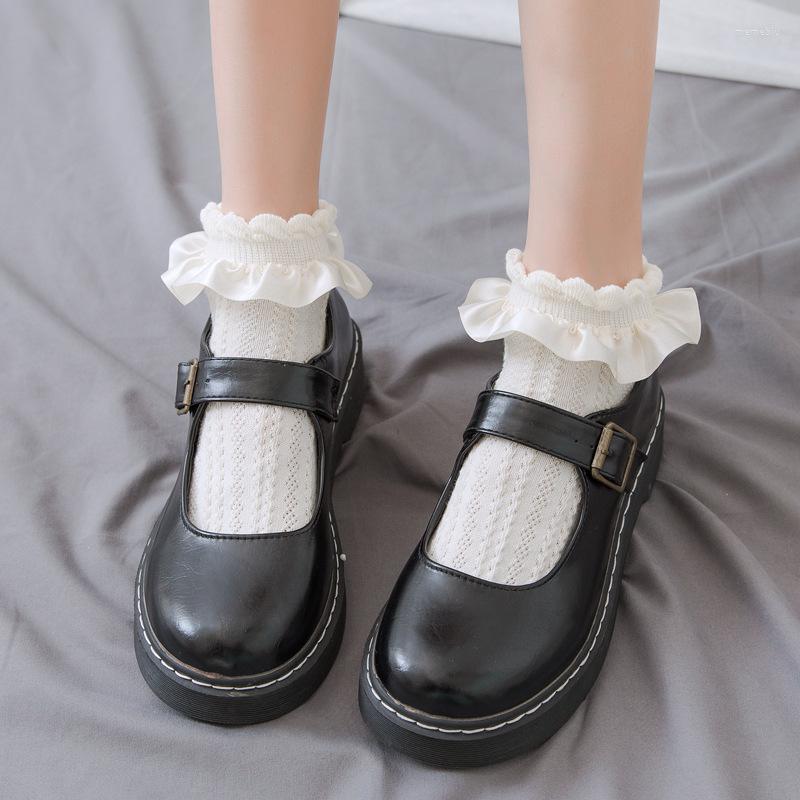 Women Socks Lolita Style Japanese Kawaii Cute Frilly Ruffle Solid White Black Mesh Lace Girls Sweet Harajuku Short, 1 pair random send
Women Socks Lolita Style Japanese Kawaii Cute Frilly Ruffle Solid White Black Mesh Lace Girls Sweet Harajuku Short, 1 pair random send