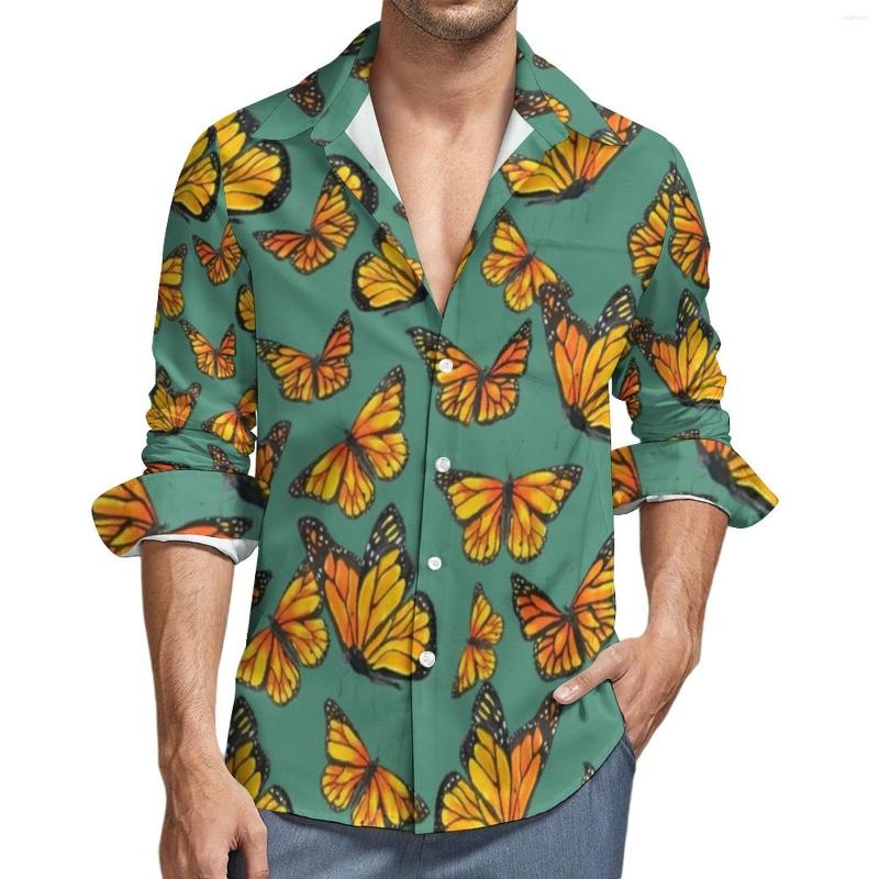 Men's Casual Shirts Orange Butterfly Shirt Male Cute Animal Print Spring Street Graphic Blouses Long Sleeve Retro Oversized Tops Gift, Style-1
Men's Casual Shirts Orange Butterfly Shirt Male Cute Animal Print Spring Street Graphic Blouses Long Sleeve Retro Oversized Tops Gift, Style-1
