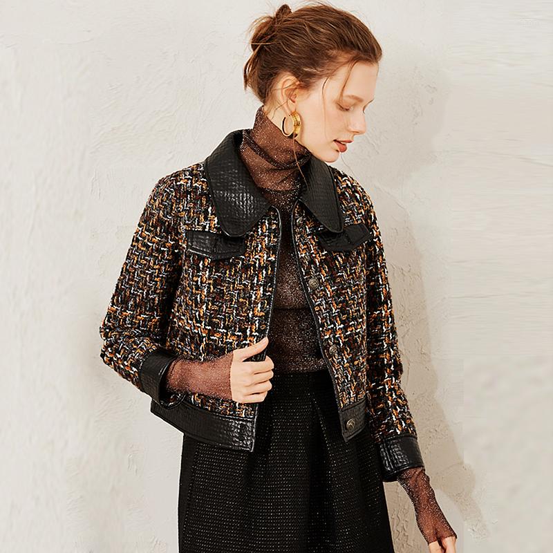Women's Jackets Double Sided Leather Jacket Women Short Autumn Winter Jaket Patchwork Coat Spring Basic Fashion, Picture shown
Women's Jackets Double Sided Leather Jacket Women Short Autumn Winter Jaket Patchwork Coat Spring Basic Fashion, Picture shown