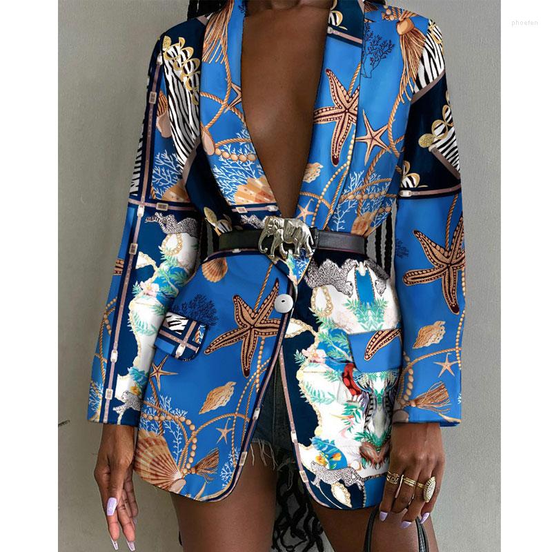 Women' Suits Women Fashion Printed Single Breasted Autumn Winter Long Sleeve Casual Blazers Jacket Outerwear, Color-1
Women' Suits Women Fashion Printed Single Breasted Autumn Winter Long Sleeve Casual Blazers Jacket Outerwear, Color-1