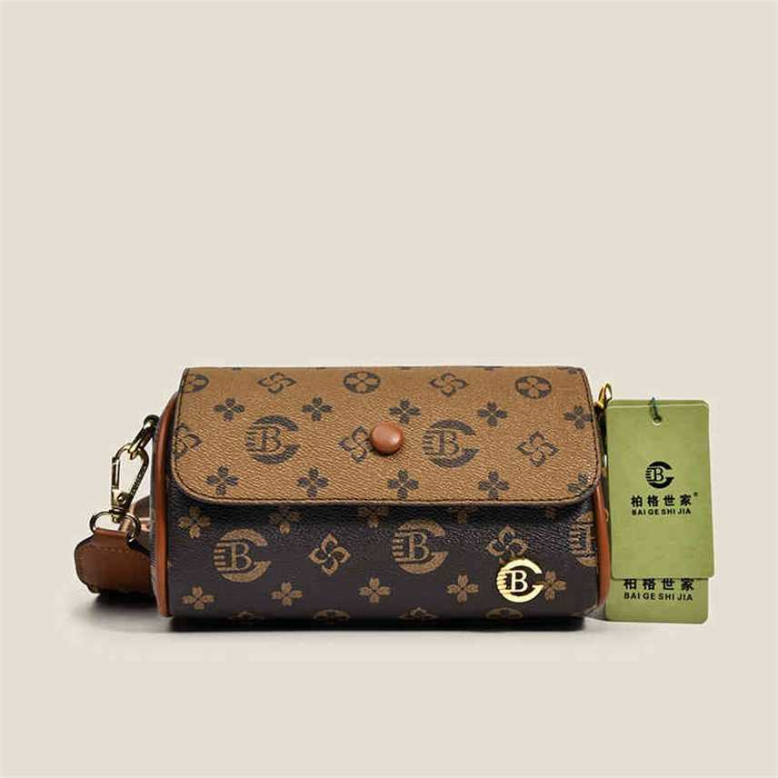 Bags Berger family autumn and winter new shoulder bag women's fashionable versatile color matching cylinder flower cross car Purses, 6867
Bags Berger family autumn and winter new shoulder bag women's fashionable versatile color matching cylinder flower cross car Purses, 6867