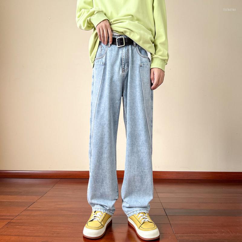 Men' Jeans Blue Black Baggy Men Fashion Retro Casual Straight Streetwear Hip Hop Loose Wide Leg Denim Pants Mens Trousers
Men' Jeans Blue Black Baggy Men Fashion Retro Casual Straight Streetwear Hip Hop Loose Wide Leg Denim Pants Mens Trousers