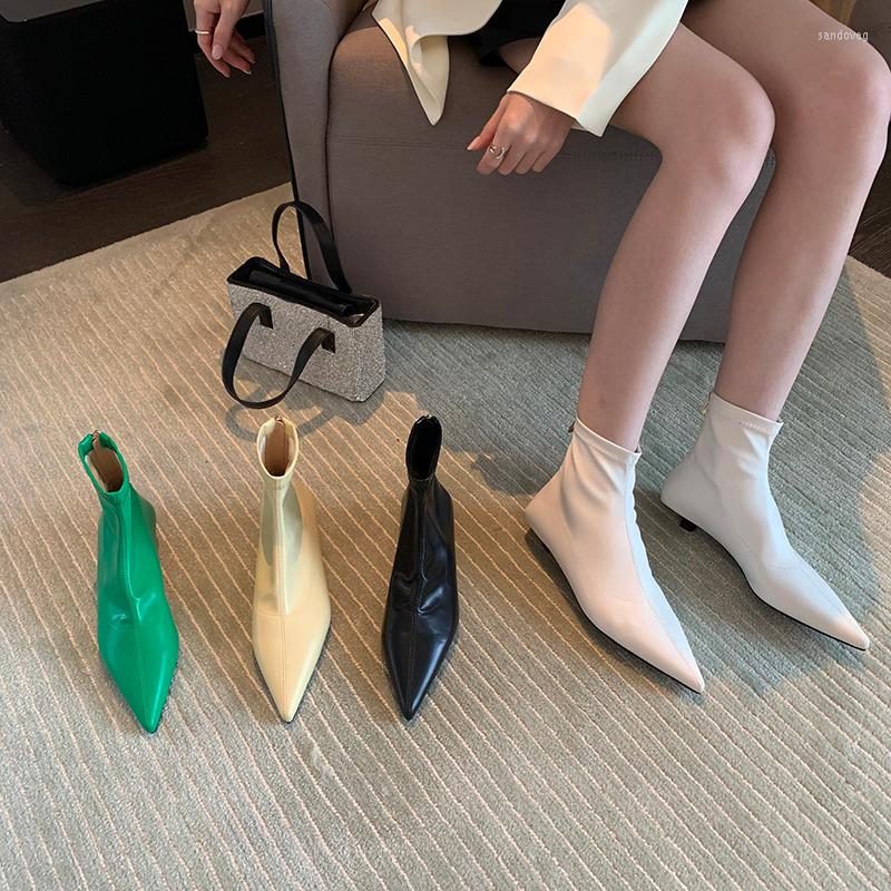 Boots Pointed Toe Wome Sock Stretch Shoes Black Yellow Green Fashion Party Autumn Winter Botas Thin Low Heels Back Zipper 39
Boots Pointed Toe Wome Sock Stretch Shoes Black Yellow Green Fashion Party Autumn Winter Botas Thin Low Heels Back Zipper 39