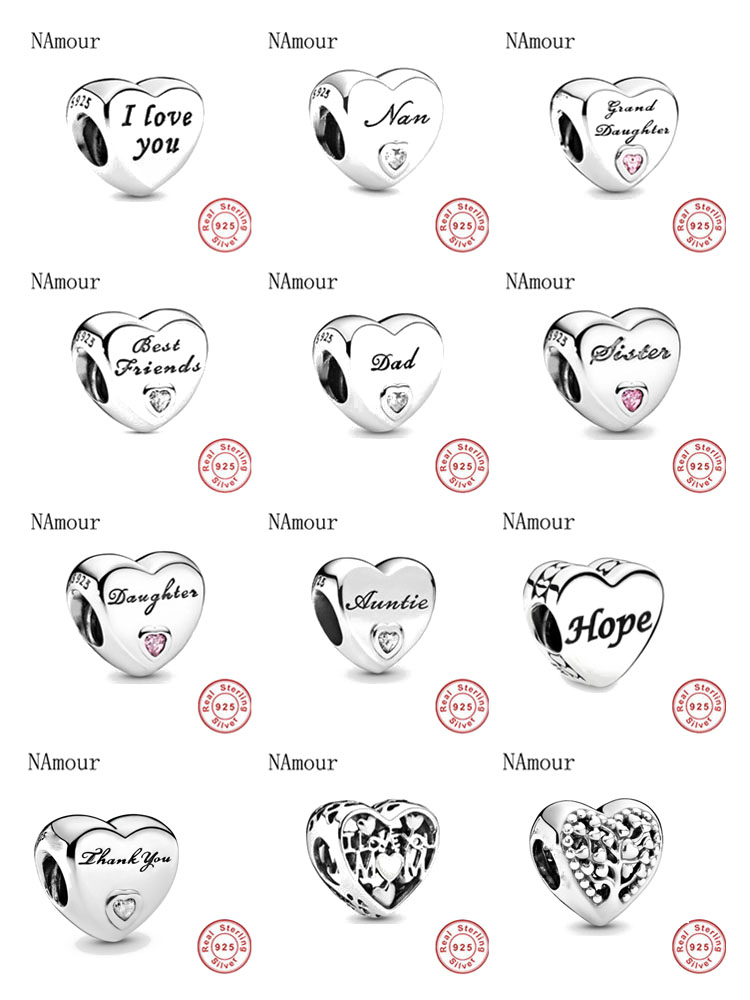 Charms Fit Pandora Bracelet Original 925 Sterling Sier Nan Grandma Dad Sister Daughter Wife Mom Best Friend Auntie I Love You Heart Smtny
Charms Fit Pandora Bracelet Original 925 Sterling Sier Nan Grandma Dad Sister Daughter Wife Mom Best Friend Auntie I Love You Heart Smtny