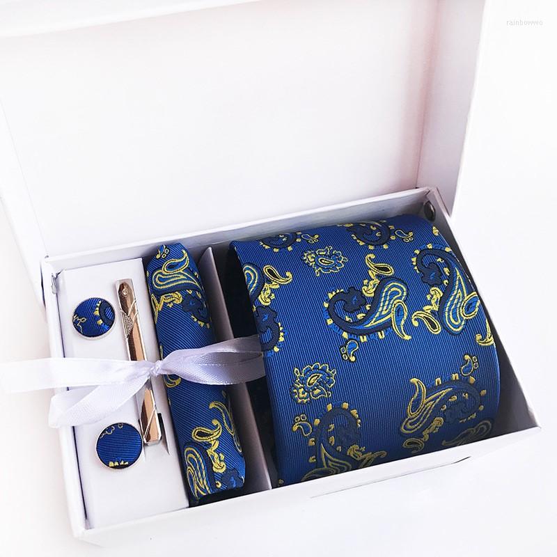 Bow Ties Men's Silk Neckties Paisley Floral Set For Men Tie CuffLinks Hanky Clip Gift Box Packing Wedding
Bow Ties Men's Silk Neckties Paisley Floral Set For Men Tie CuffLinks Hanky Clip Gift Box Packing Wedding