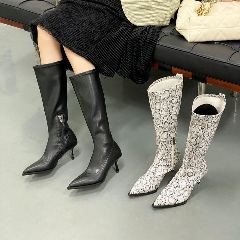 Boots Fashion Women Knee High Snake Printed/Black Sock Booties Knight Botas Thin Heels Back Zipper Winter Autumn
Boots Fashion Women Knee High Snake Printed/Black Sock Booties Knight Botas Thin Heels Back Zipper Winter Autumn