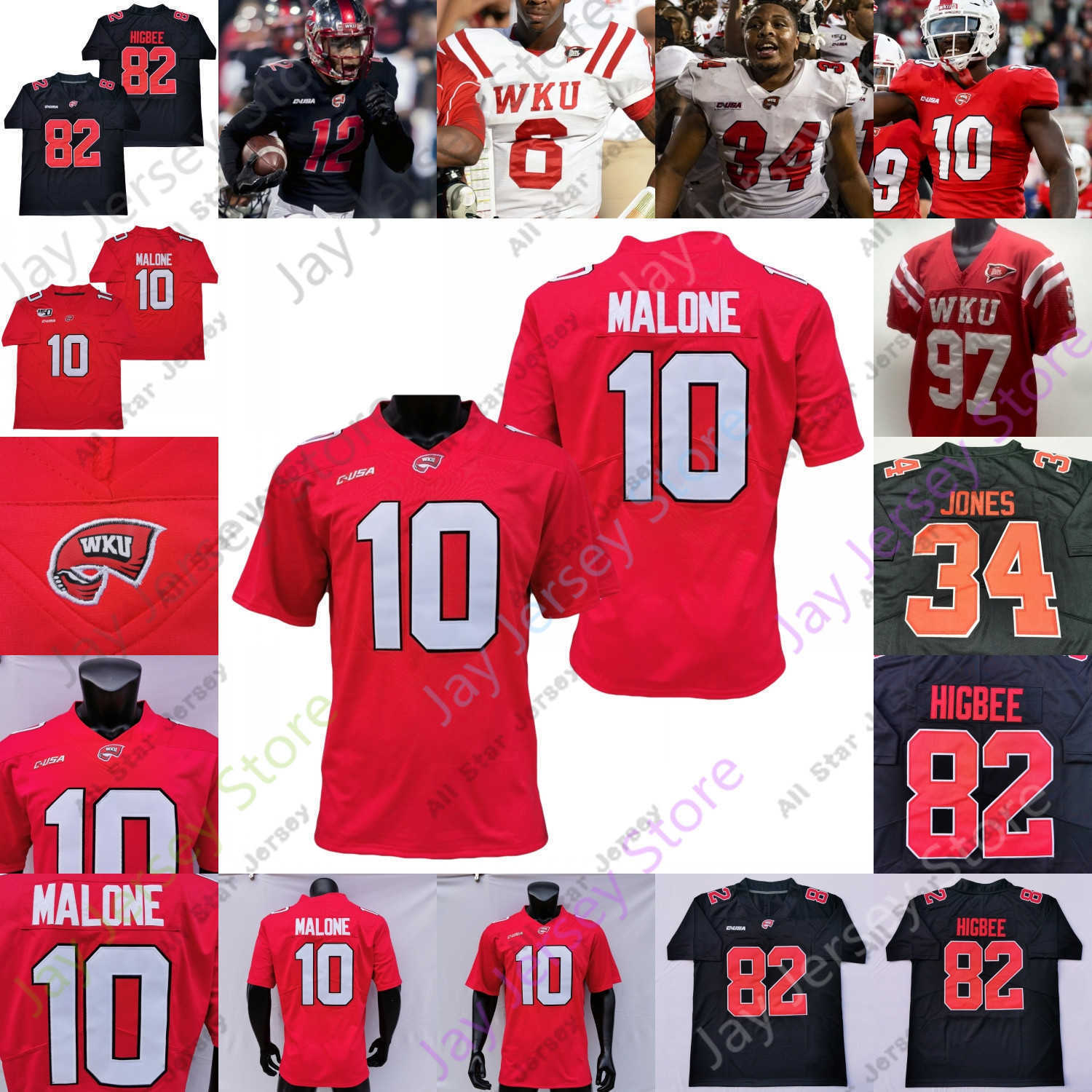 Football Jerseys Western Kentucky Hilltoppers WKU Football Jersey NCAA College Austin Reed Malachi Corley JaQues Evans Daewood Davis DeAngelo Malone, Red i
Football Jerseys Western Kentucky Hilltoppers WKU Football Jersey NCAA College Austin Reed Malachi Corley JaQues Evans Daewood Davis DeAngelo Malone, Red i