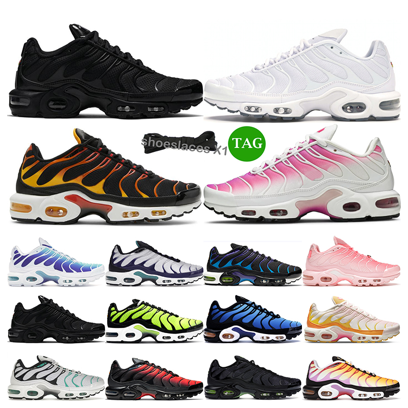 Designer Shoes TNs Mens Womens Running Shoes Outside Sports Triple white hyper bule Black Viotech Reverse Sunset oreo sneakers
Designer Shoes TNs Mens Womens Running Shoes Outside Sports Triple white hyper bule Black Viotech Reverse Sunset oreo sneakers