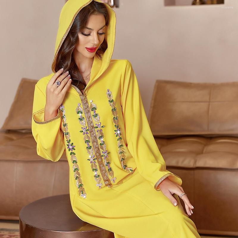 Ethnic Clothing Fashion Muslim Dress Bright Yellow Hooded Spring Outing Middle East Spot Long Skirt Robe Maxi 2022 Kaftan Abayas
Ethnic Clothing Fashion Muslim Dress Bright Yellow Hooded Spring Outing Middle East Spot Long Skirt Robe Maxi 2022 Kaftan Abayas