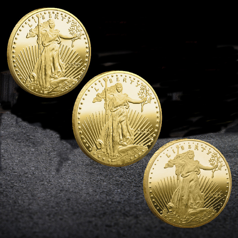 Crafts and collectibles Non magnetic Freedom Eagle 202O/2021/2022 40mm badge gold plated American statue coins
Crafts and collectibles Non magnetic Freedom Eagle 202O/2021/2022 40mm badge gold plated American statue coins