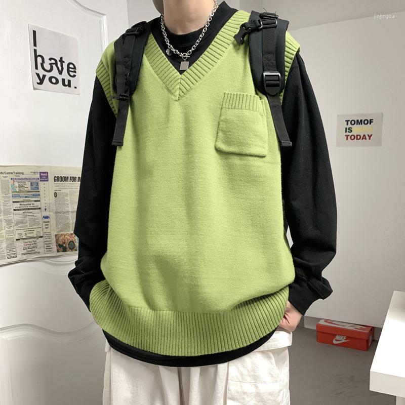 Men's Vests Autumn V-neck Sweater Vest Men's Fashion Multicolor Casual Knitted Men Loose Pocket Pullover Mens, Black
Men's Vests Autumn V-neck Sweater Vest Men's Fashion Multicolor Casual Knitted Men Loose Pocket Pullover Mens, Black