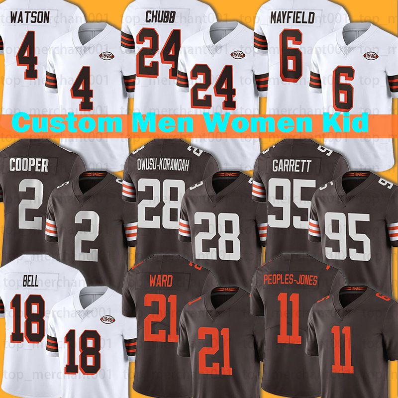 CUSTOM 3 Cade Yorks Nick Chubb Football Jerseys Cleveland''Browns''Amari Cooper Deshaun Watson Myles Garrett Jeremiah Owusu-Koramoah Donovan, Custom men jersey+patch
CUSTOM 3 Cade Yorks Nick Chubb Football Jerseys Cleveland''Browns''Amari Cooper Deshaun Watson Myles Garrett Jeremiah Owusu-Koramoah Donovan, Custom men jersey+patch