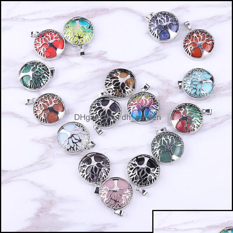 Pendant Necklaces Pendant Necklaces Pendants Jewelry Natural Stone Hollow Tree Of Life Tigers Eye Healing Crystal Charms Rose Quartz Oty4R 
Pendant Necklaces Pendant Necklaces Pendants Jewelry Natural Stone Hollow Tree Of Life Tigers Eye Healing Crystal Charms Rose Quartz Oty4R