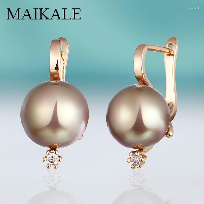 Stud Earrings MAIKALE Trendy Cubic Zirconia With Pearl Fine Jewelry Rose Gold For Women Exquisite Gift
Stud Earrings MAIKALE Trendy Cubic Zirconia With Pearl Fine Jewelry Rose Gold For Women Exquisite Gift