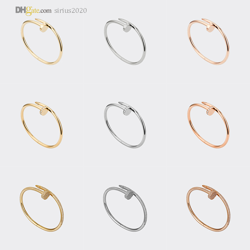 Nail Bracelets Designer Bracelet Carti Mens Bangle For Women Luxury Jewelry Titanium Steel Gold-Plated Never Fade Not Allergic Gold/Silver/Rose 21491608