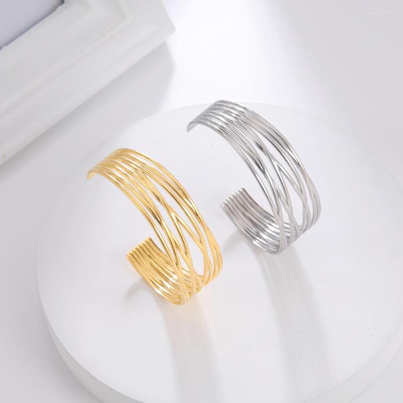 Bangle COOLTIME 8 Lines Cross Women's Hand Bracelets 5 Parallel Stainless Steel Jewlery Gift 2022
Bangle COOLTIME 8 Lines Cross Women's Hand Bracelets 5 Parallel Stainless Steel Jewlery Gift 2022