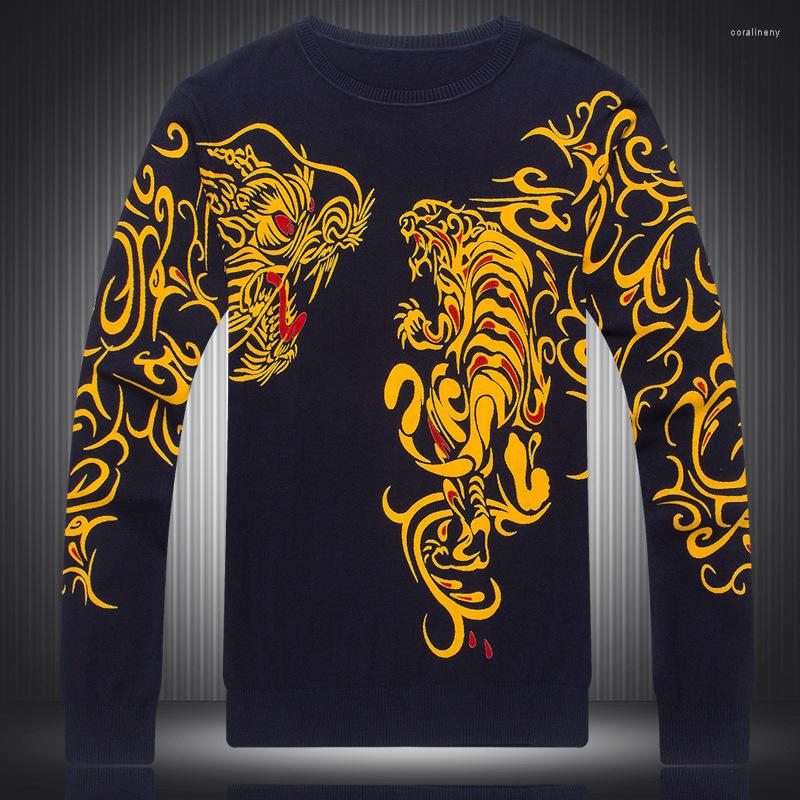 Men's Sweaters Chinese Style Dragon Tiger Pattern 3d Print Luxury Knit Sweater Spring2022 Top Quality Soft Smooth Elastic Men -3XL, Picture shown
Men's Sweaters Chinese Style Dragon Tiger Pattern 3d Print Luxury Knit Sweater Spring2022 Top Quality Soft Smooth Elastic Men -3XL, Picture shown