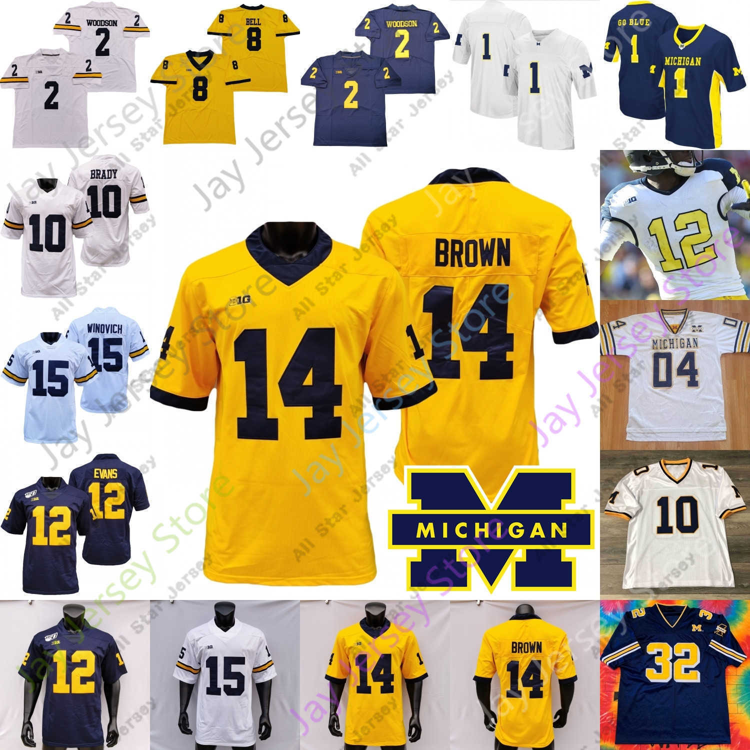 Football Jerseys Michigan Wolverines Football Jersey NCAA College Shea Patterson Dylan McCaffrey Tarik Black Nico Collins Christian Turner McKeon Johnson, Navy iv
Football Jerseys Michigan Wolverines Football Jersey NCAA College Shea Patterson Dylan McCaffrey Tarik Black Nico Collins Christian Turner McKeon Johnson, Navy iv