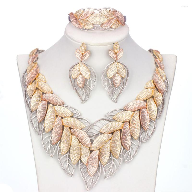 Necklace Earrings Set BrideTalk Est Design Luxury Micro Paved Cubic Zircon Dubai Nigerian Wedding Big 4PCS Accessories, Picture shown
Necklace Earrings Set BrideTalk Est Design Luxury Micro Paved Cubic Zircon Dubai Nigerian Wedding Big 4PCS Accessories, Picture shown