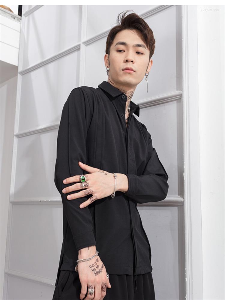 Men's Casual Shirts Men's Long Sleeve Shirt Spring And Autumn Mature Gentleman Business Pleated British High Street Dark Large, Black
Men's Casual Shirts Men's Long Sleeve Shirt Spring And Autumn Mature Gentleman Business Pleated British High Street Dark Large, Black
