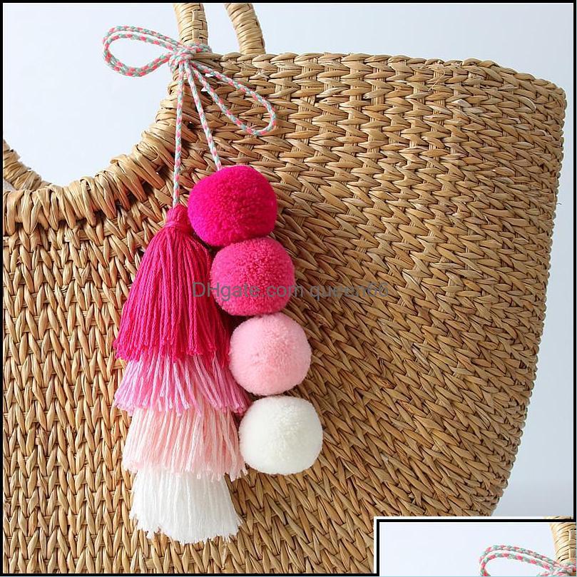 Keychains Lanyards Fashion Accessories Cute Pompom Tassel Keychain Boho Bag Charm Pendant Keyring For Women Purse Handbag Otrs7
Keychains Lanyards Fashion Accessories Cute Pompom Tassel Keychain Boho Bag Charm Pendant Keyring For Women Purse Handbag Otrs7