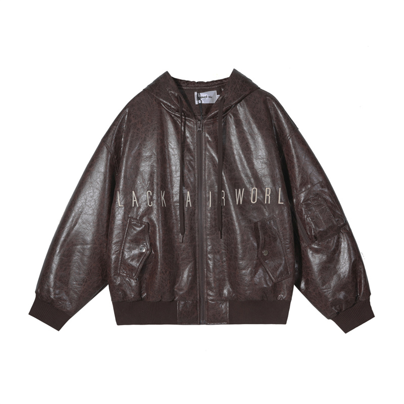 Men PU Leather Coats Padded Jacket Gothic Graphic Vintage Hooded Heavy Winter Thick Thermal Outwear Bomber
Men PU Leather Coats Padded Jacket Gothic Graphic Vintage Hooded Heavy Winter Thick Thermal Outwear Bomber