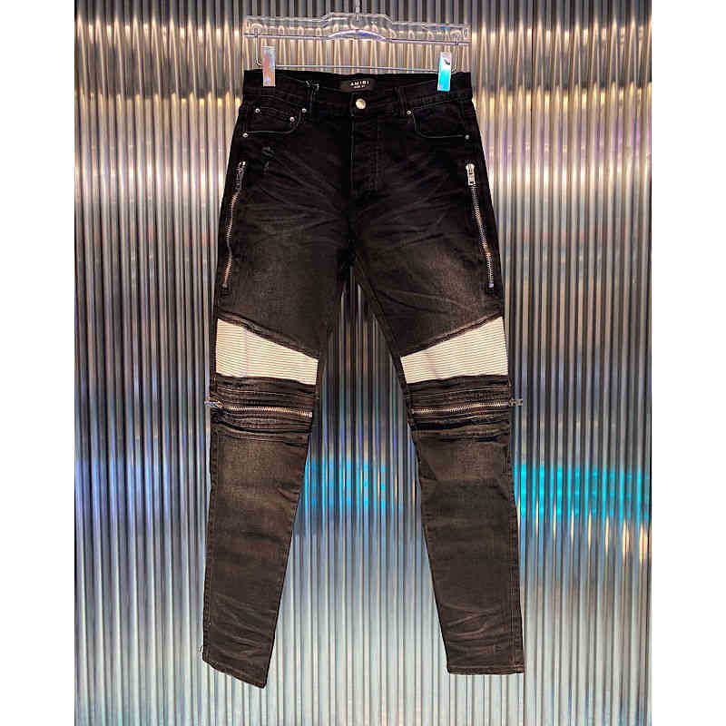 slim washed old black MX2 leather zipper locomotive amirly fit leggy jeans men's fashion new
slim washed old black MX2 leather zipper locomotive amirly fit leggy jeans men's fashion new