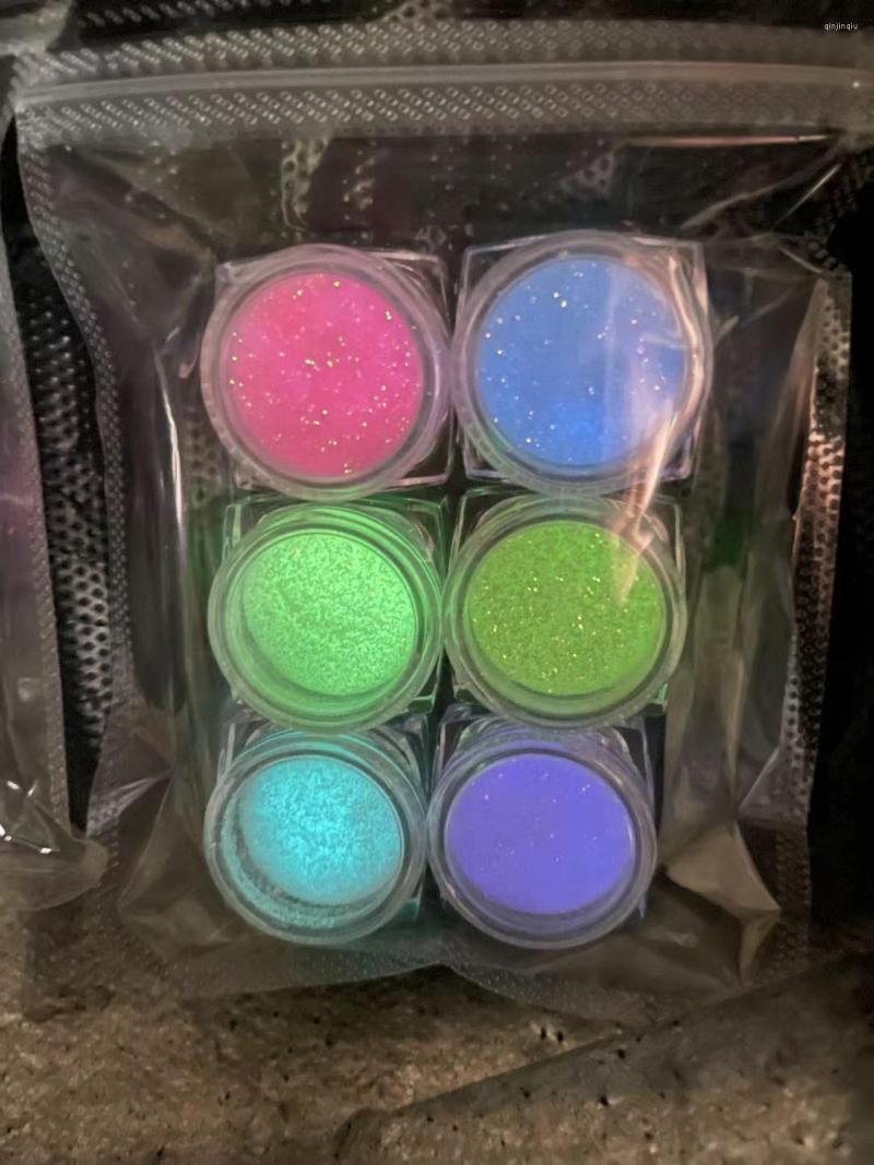 Nail Glitter 6 Box/Set Glow In The Dark Powder Luminous Dust Epoxy Chrome DIY High Lighting Shiny Gloss Pigment 0.2mm
Nail Glitter 6 Box/Set Glow In The Dark Powder Luminous Dust Epoxy Chrome DIY High Lighting Shiny Gloss Pigment 0.2mm