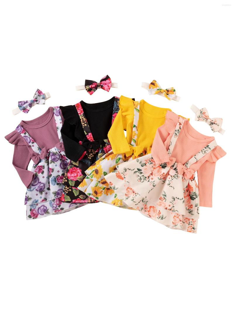 Clothing Sets Infant Girls Casual Two-piece Clothes Set Solid Color Sleeves Pullover And Floral Printed Pattern Suspender Skirt, Yellow
Clothing Sets Infant Girls Casual Two-piece Clothes Set Solid Color Sleeves Pullover And Floral Printed Pattern Suspender Skirt, Yellow