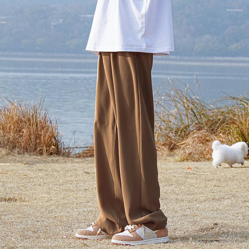 Men's Pants Brown/Black/White Casual Men Fashion Society Mens Dress Korean Loose Straight Wide Leg Trousers -2XL
Men's Pants Brown/Black/White Casual Men Fashion Society Mens Dress Korean Loose Straight Wide Leg Trousers -2XL